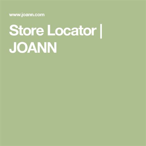 Joann shop locator - Use JOANN's Store Finder to locate the nearest JOANN craft store to you. Search inventory, call the store, and get directions, all from JOANN.com.
